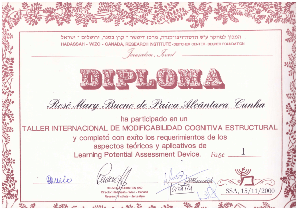 Diploma LPAD - Fase 1 - 2000