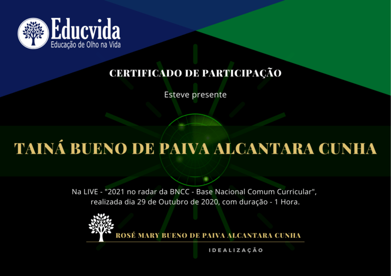 Certificado BNCC